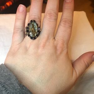 Virgin Saints & Angels silver ring